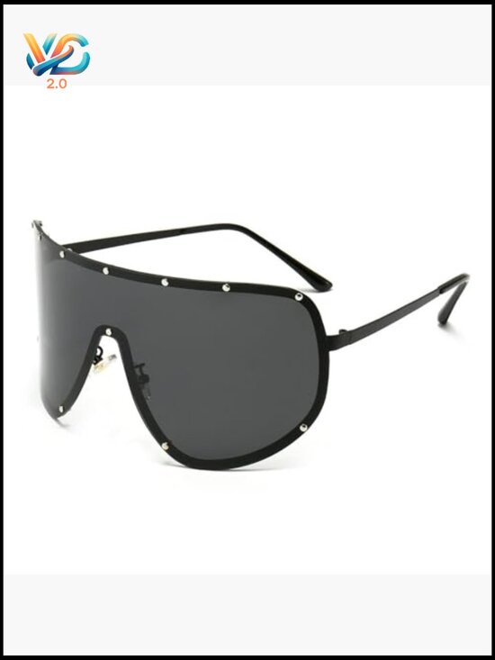 Oversized Vintage Sunglasses Polarized UV400 Shield Goggle Eyewear Unisex main image 7